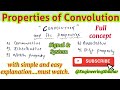 Properties of Convolution in Signal and System | @engineeringshikhar