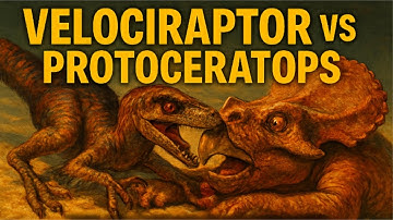 Velociraptor vs Protoceratops: The Dinosaur Fight Frozen in Time (Real Fossil)