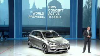 Премьера BMW Concept Active Tourer на автосалоне в Париже.