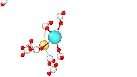 Potassium chloride (KCl) Hydration Shell (Molecular Dynamics Simulation)