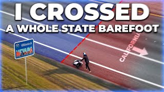 CROSSING A STATE IN AMERICA, BAREFOOT! #004