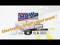 How does the electronic shelf label system work in smart retail