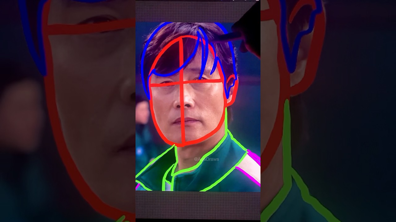 Drawing Palyer 001 from Squid Game✨