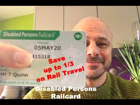 Blind, Visually Impaired and Disabled Persons Railcard - save up to 1/3