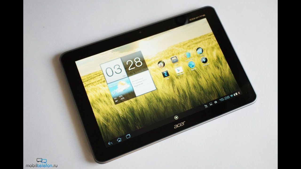 Модуль (матрица + тачскрин) Acer Iconia Tab A210 A211 с рамкой (черный) - купить