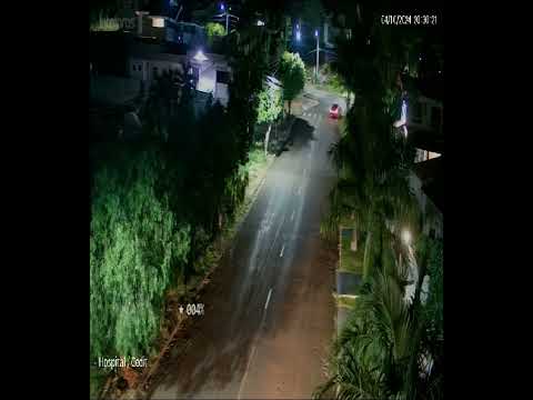 Imagens de câmeras de segurança, divulgadas pela Polícia Federal.