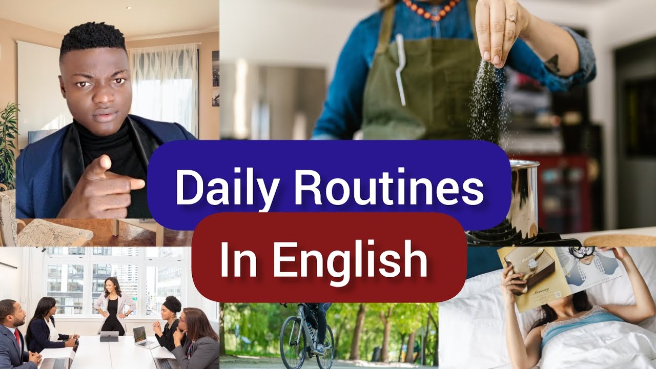 Talking about Daily Routines in English/ Learn English vocabulary - YouTube
