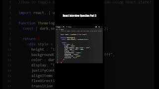 #react Interview Question Part 3 #ui #programming #coding #javascript #webdevelopment