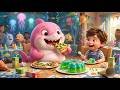 El Tiburón Bebé Comió Demasiado y se Siente Mal 🦈 Canciones Infantiles y Rimas para Niños y Bebés