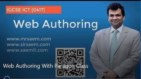Web Authoring With Paragon Class