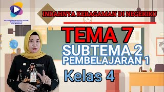 Kelas 4 Tema 7 Subtema 2 Pembelajaran 1