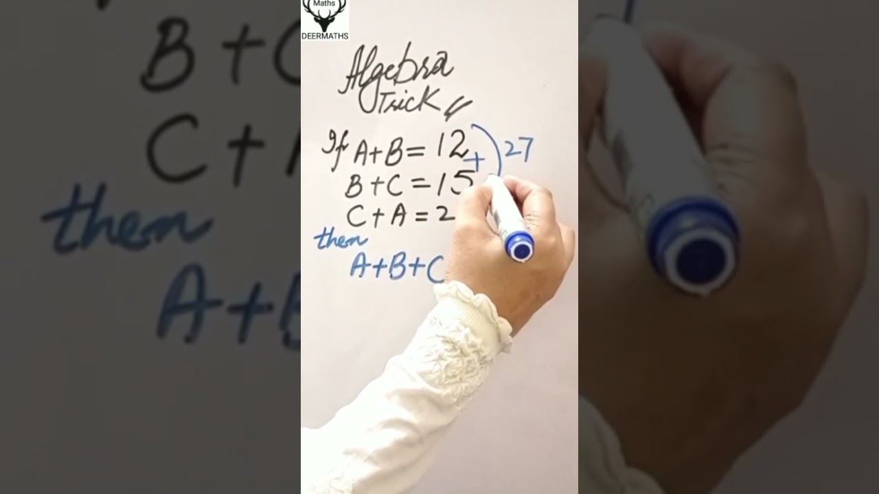 Mind Blowing Algebra Tricks DeerMaths 