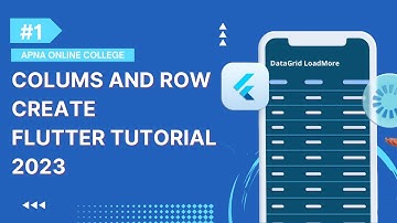 #1 Flutter Course 2023 - Colums and Row Create - Flutter tutorial