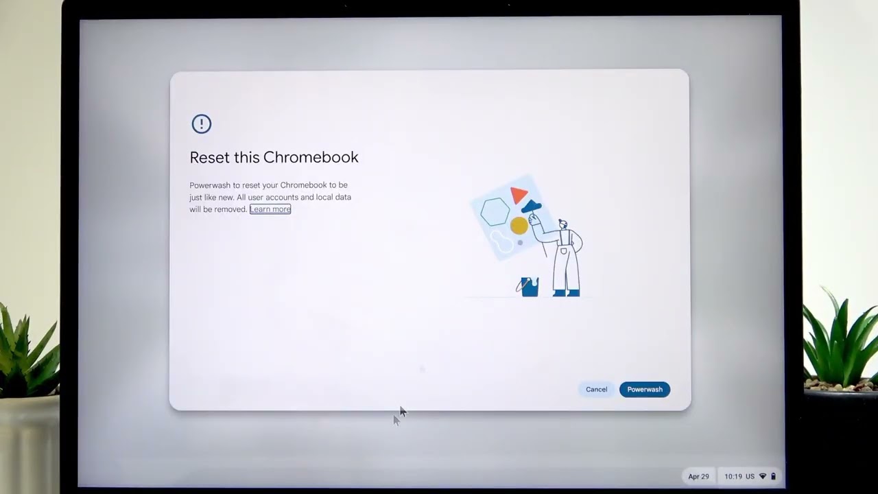 ACER Chromebook Spin 713 を初期化（Factory Reset / Powerwash