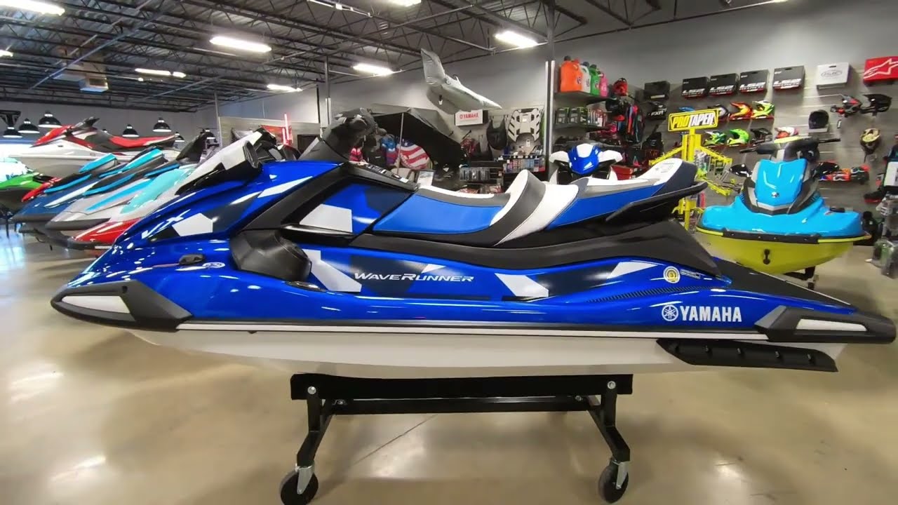 New Azure Blue with White 2024 Yamaha WaveRunner VX Cruiser HO PWC
