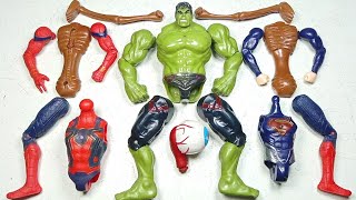 Merakit Mainan Spider-Man Vs Hulk Smash Vs Superman Vs Siren Head ~ Avengers