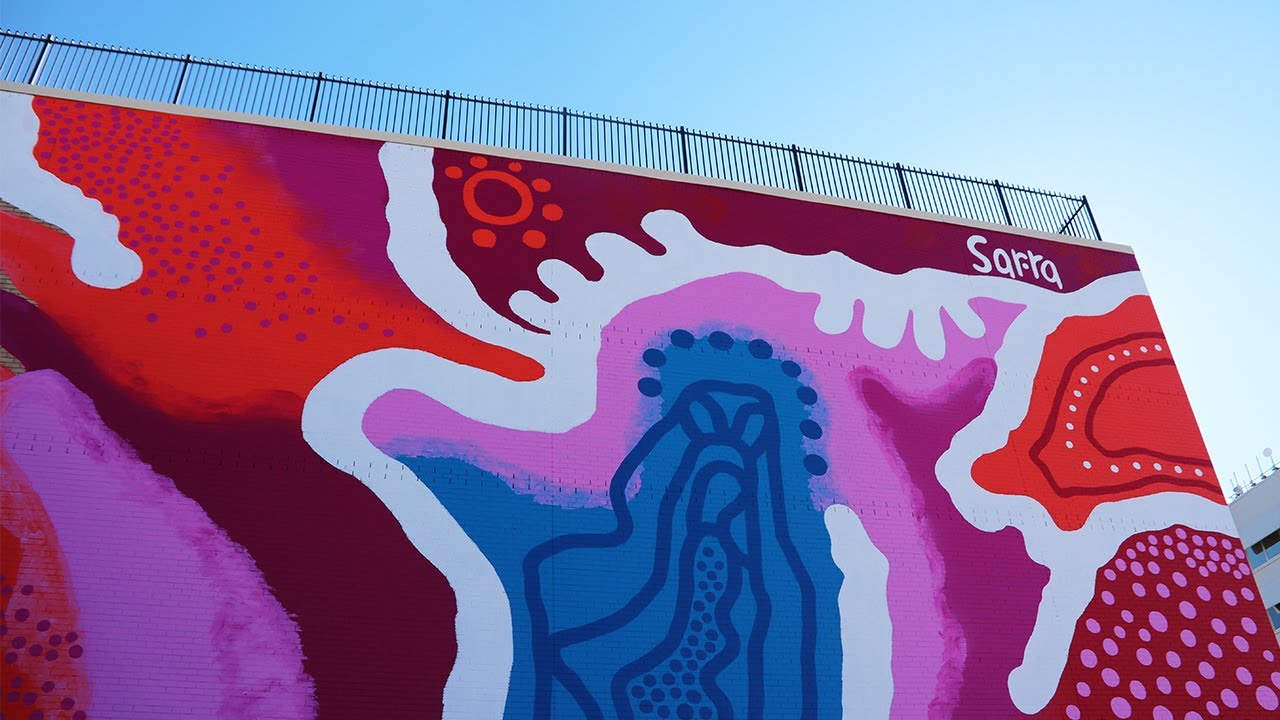 Street art in Ipswich Rachael Sarra YouTube