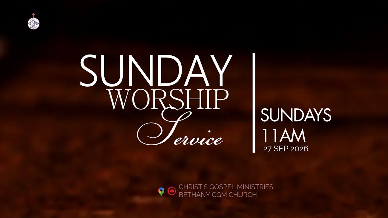 SUNDAY SERVICE || 27 SEP 2026 || Sermon by Pastor John Paul