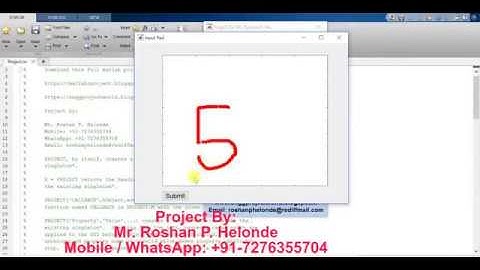 Handwritten Digit Recognition using Matlab