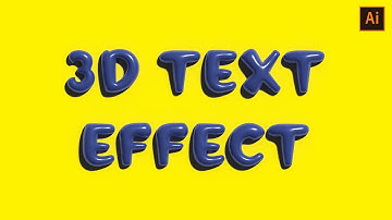 3D text effect in adobe illustrator 2023 in telugu | text effect