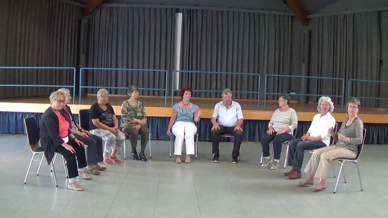 Tanzen im Sitzen River Kwai Marsch Choreografie 