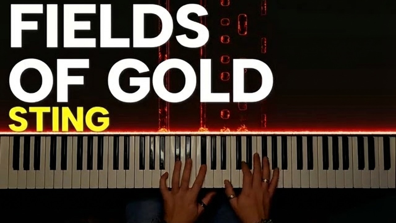 Sting - Fields of Gold | Emotional Piano Cover + MIDI Visualizer