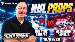 New York Rangers vs Washington Capitals 10/9/26 NHL Prop Picks
