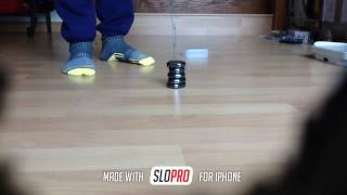 Metal Paper Clips Falling On To A Magnet In Slow Motion (Magnet Video #1)