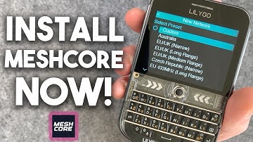 How to set up a LilyGo T-Deck for MeshCore
