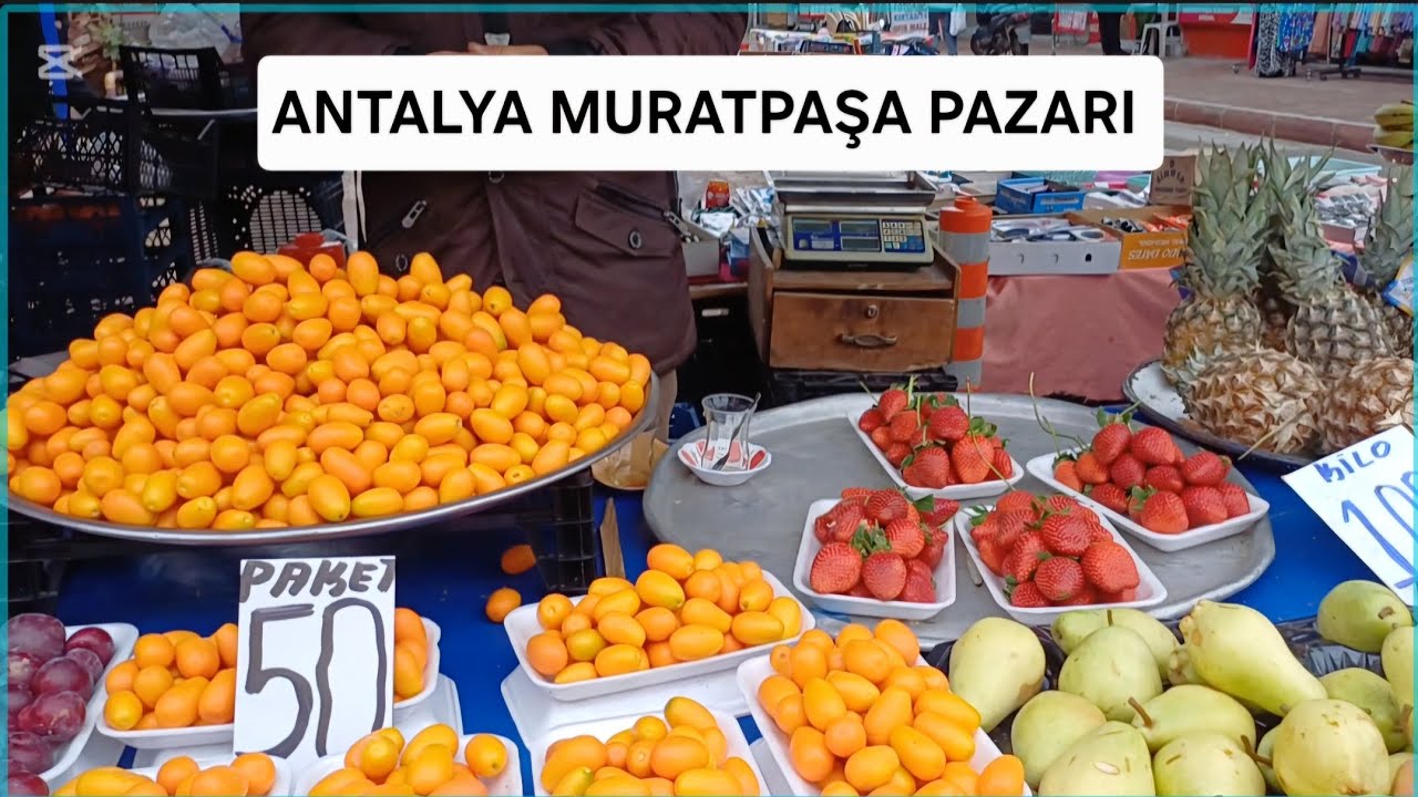 ANTALYADA PAZAR 🍒FİYATLARI ❗️MURATPAŞA CUMA PAZARI 