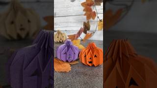 折り紙ハロウィンかぼちゃ 🎃 Halloween Origami Pumpkin #shorts