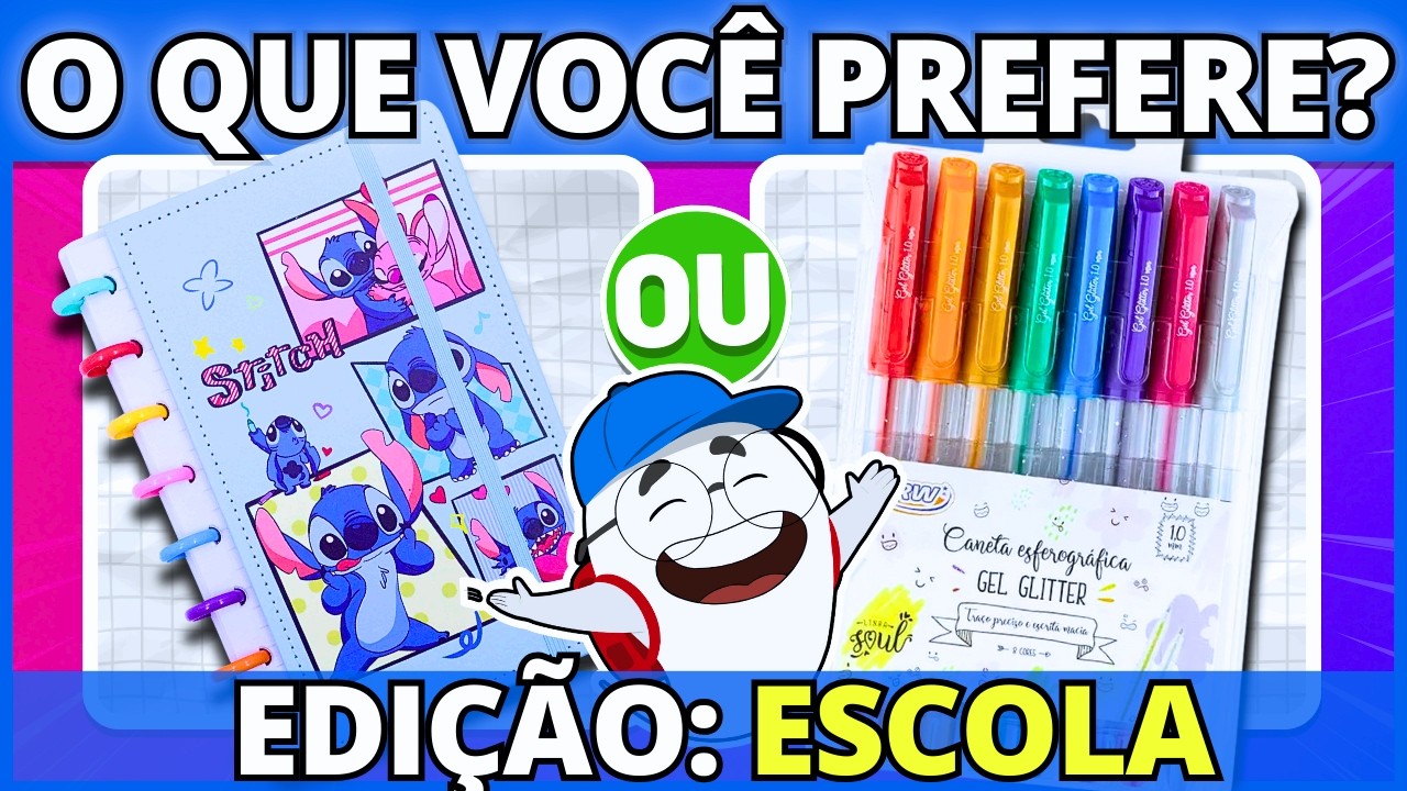 🔄️ O QUE VOCÊ PREFERE? Edição: Volta às AULAS 🏫📚✏️ | #buuquiz #quiz