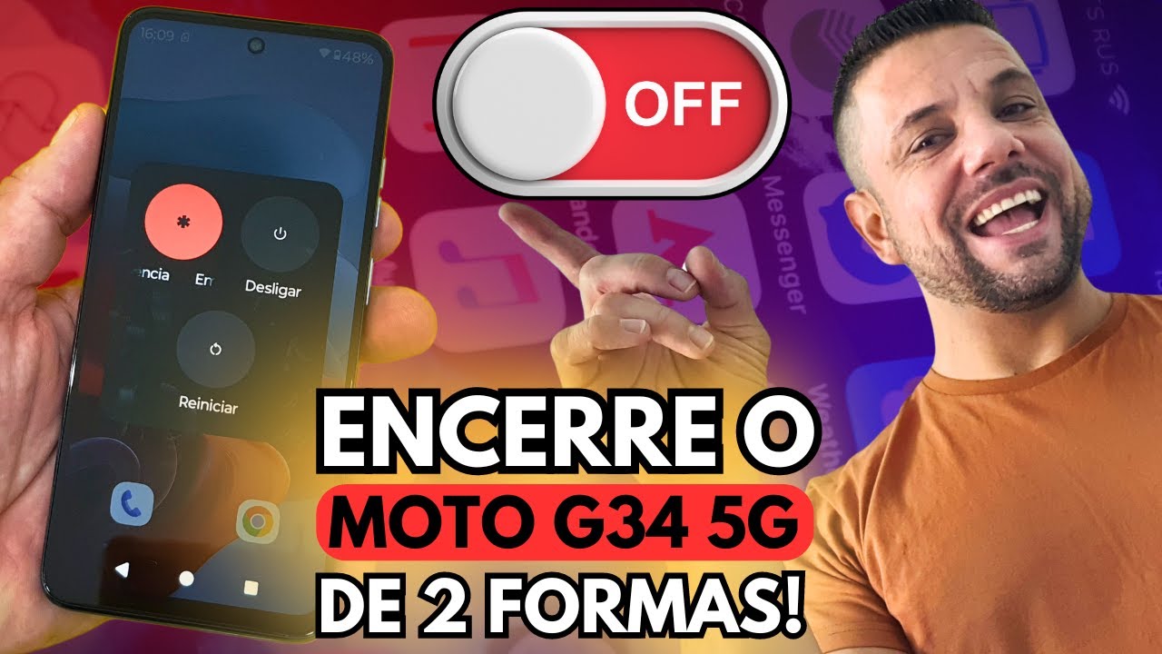 2 FORMAS SUPER RÁPIDAS para DESLIGAR o Celular Motorola MOTO G34 5G ...