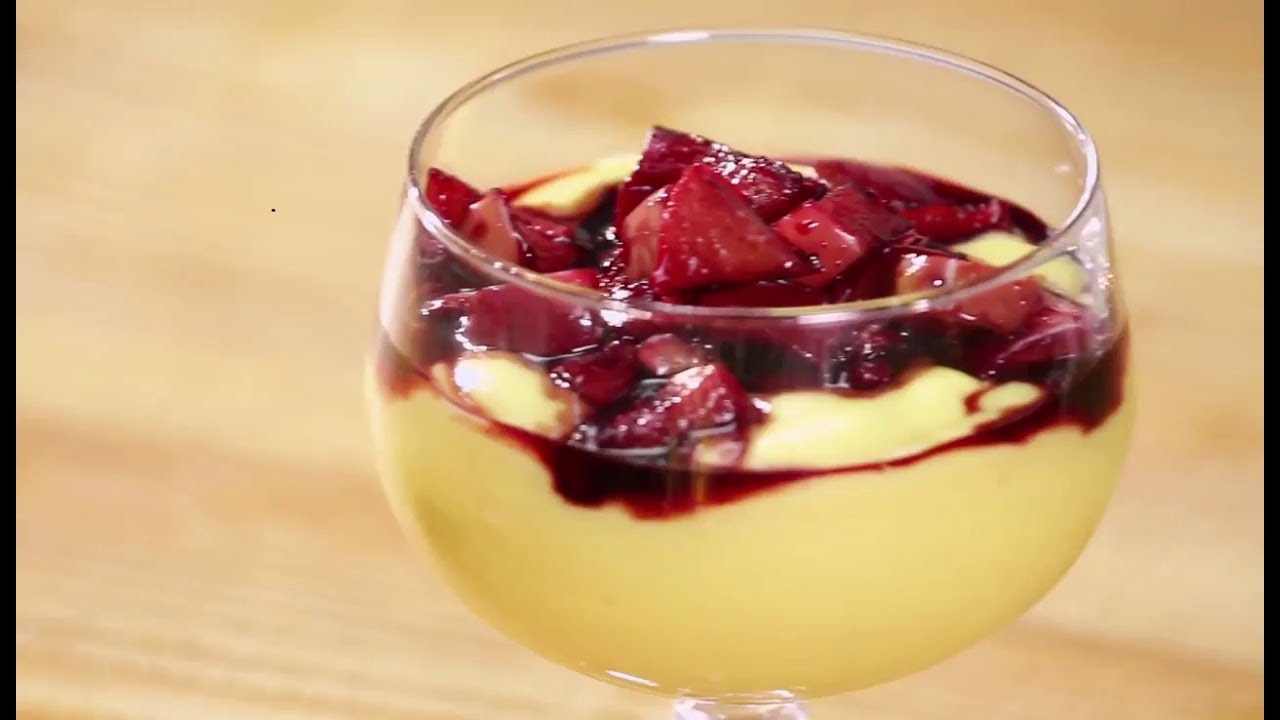 Apple Custard In Red Wine Reduction | Apple Tasty Delight | Sanjeev Kapoor Khazana