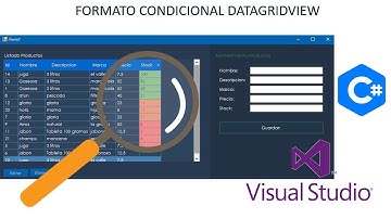 Formato Condicional a Columnas-Celdas- DataGridView C#, VB.Net (Bajo Stock- Rojo)