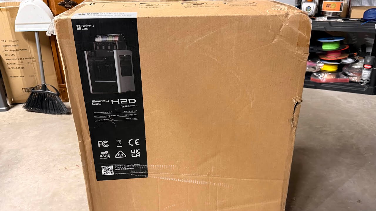 Bambu Lab H2D Combo Setup and Unboxing - YouTube