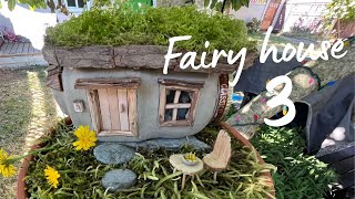 Fairy house 3  made of cob & other natural materials