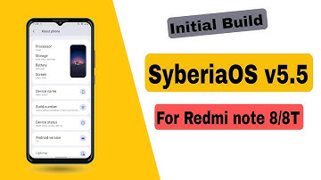 Project Syberia v5.5 First Look on Redmi Note 8/8T | Android 12L
