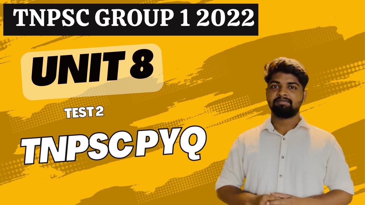 TNPSC Group 1 Prelims 2022 - Free Test Series - Unit 8 - Test 2 ...