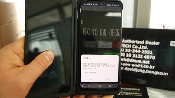 M2I HMI 원격 제어(VNC)기능으로 엠투아이 터치패널 TOPRW0700WD과 LS산전 PLC XBC-DR32H를 스마트폰, 노트북, PC등 MOBILE로 제어하는 영상 구현