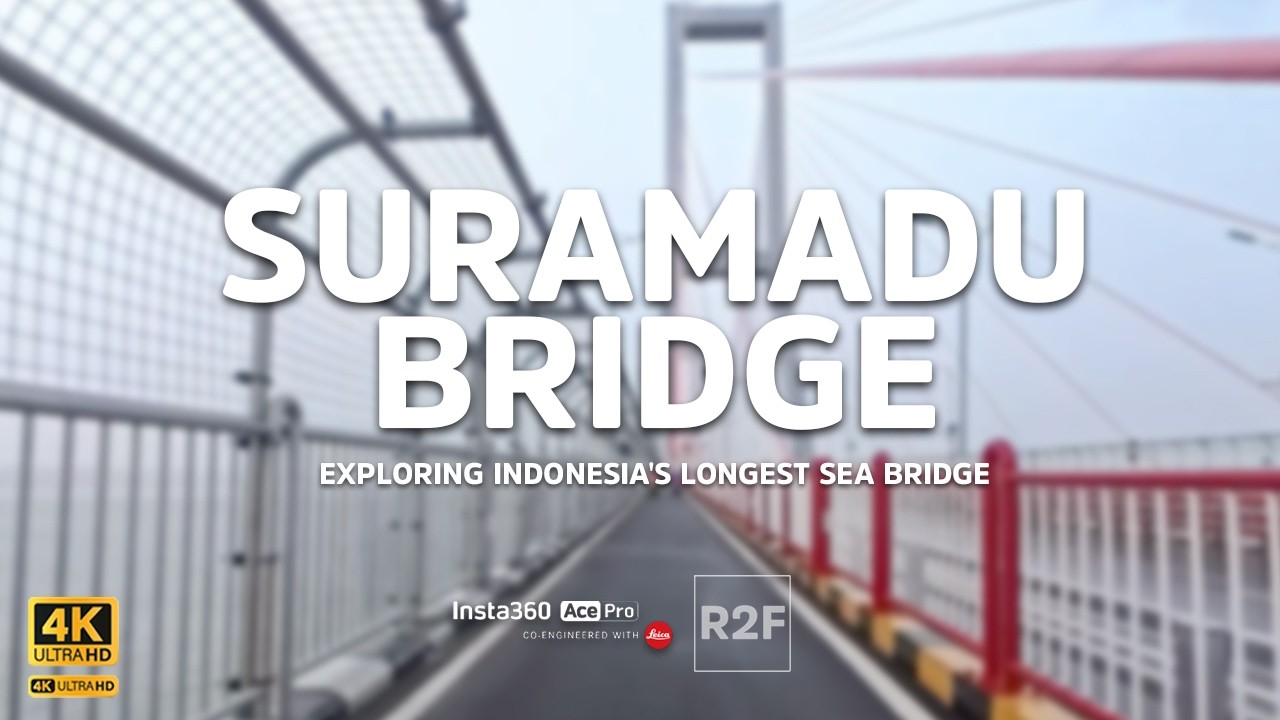 Suramadu Bridge: Crossing Indonesia’s Longest Sea Bridge 4K Virtual Drive