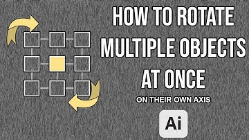 How To Rotate Multiple Objects In Illustrator