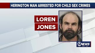 Herington man arrested for child sex crimes