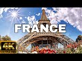 FLYING OVER FRANCE (4K UHD) - AMAZING BEAUTIFUL SCENERY &amp; RELAXING MUSIC