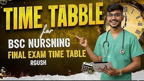 RGUHS BSc Nursing Final TimeTable 2025| Full Exam Schedule |All Semester| Karnataka Nursing Students
