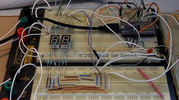 ESP32 episode 123: ESP IDF - 7 segments display, rewiring, C coding, signal testing (free version)