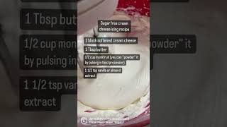 How to make delicious sugar free cream cheese icing #shorts How to make delicious sugar free cream cheese icing #shorts