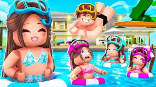 I Invited My FAMILY To A ROBLOX POOL PARTY! (Brookhaven)