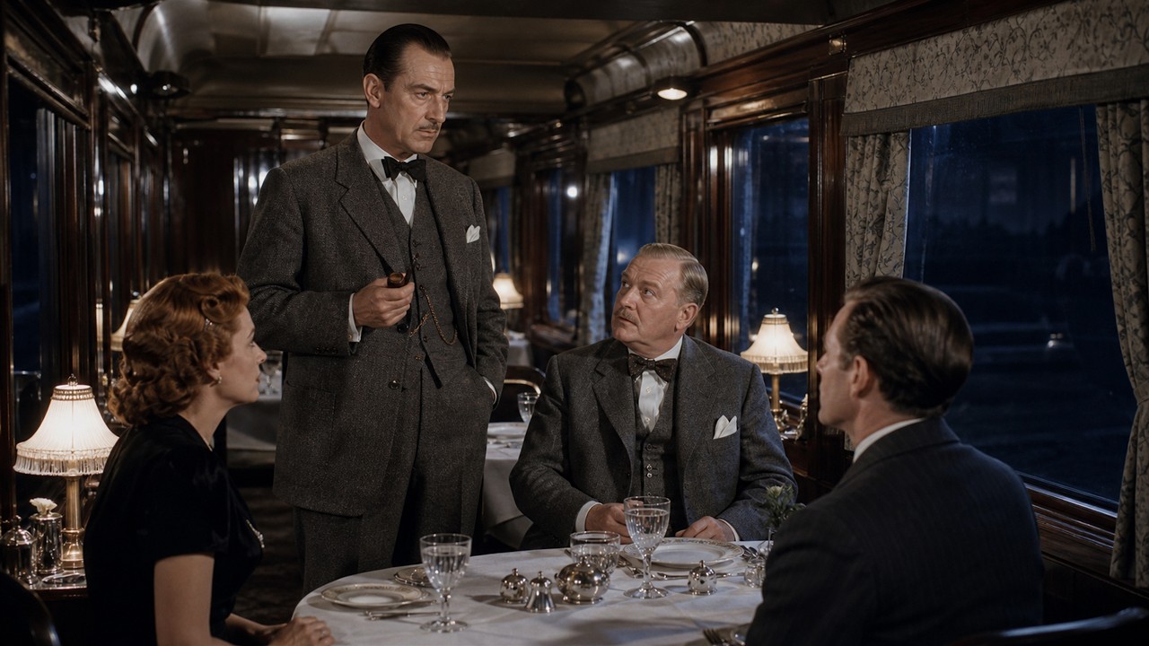 Mystery Thriller | Basil Rathbone Solves a Murder on a Moving Train | Terror by Night |Classic Movie