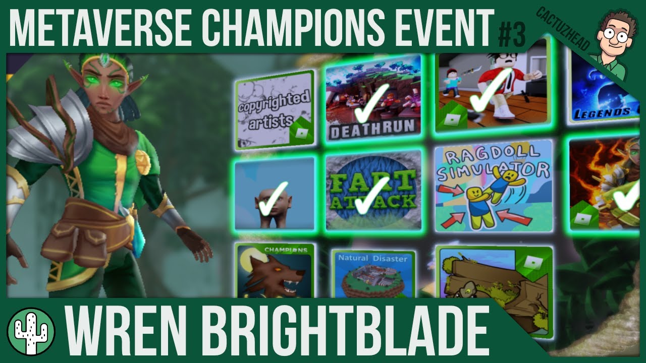 Metaverse Champions Event #3 | Wren Brightblade | ALL 11 BADGES | Roblox